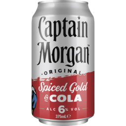 Photo of Captain Morgan Original Spiced Gold & Cola 6% Can 375ml