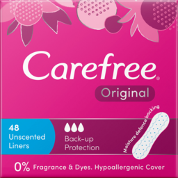 Photo of Carefree Original Unscented Panty Liners 48 Pack