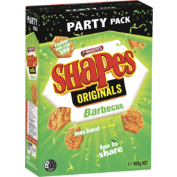 Photo of Arnott's Shapes Originals Cracker Biscuits Party Pack Barbecue 400g