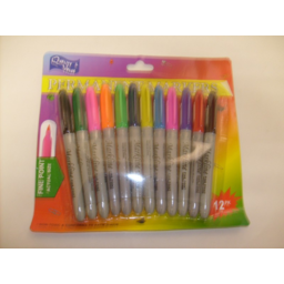 Photo of Permanent Markers Pk 12 Mix Colo