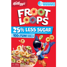 Photo of Kelloggs Froot Loops 25% Less Sugar 265g