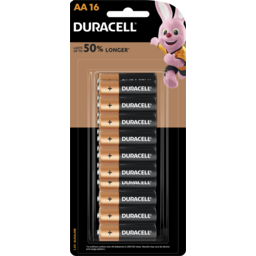 Photo of Duracell Coppertop Aa Alkaline Batteries 16 Pack 16pk
