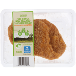 Photo of Macro Free Range New Zealand Chicken Breast Crumbed Schnitzels 2pk