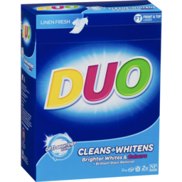 Photo of Duo Laundry Powder Cleans + Whitens Linen Fresh 2kg