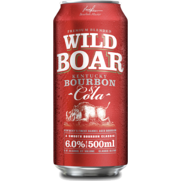 Photo of Wild Boar Bourbon Whiskey & Cola 6% Can 