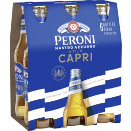 Photo of Peroni Nastro Azzurro Peroni Capri Bottle 6x330ml