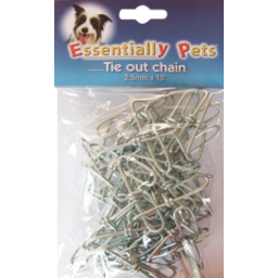Photo of Essentially Pets Tie Out Chain 2.5mm x 10" Ea