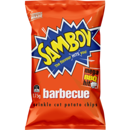 Photo of Samboy Barbecue Crinkle Cut Chips 175g