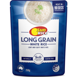 Photo of Sunrice White Long Grain Rice Pouch 6x250g 250g