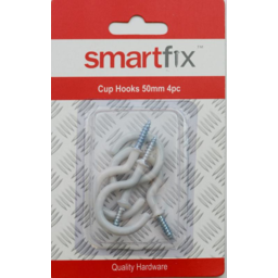 Photo of Cup Hook 50mm White 4pk