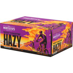 Photo of Monteiths Beer West Coastin Hazy 330ml Cans 12 Pack