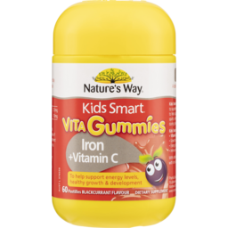 Photo of Nature's Way Kids Smart Vita Gummies Iron + Vitamin C 60's