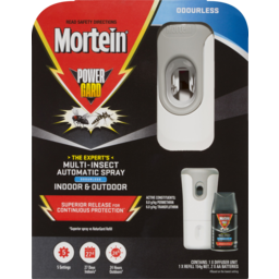 Photo of Mortein Powergard Indoor & Outdoor Odourless Multi Insect Automatic Spray Diffuser + Refill