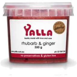 Photo of Yalla Rhubarb & Ginger Compote - Gluten Free 350g