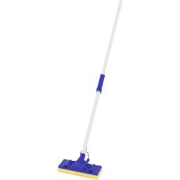 Photo of Black & Gold Squeeze Sponge Mop With Handle 1pk