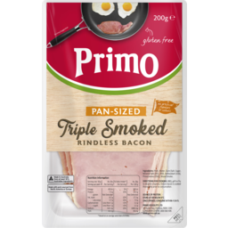 Photo of Primo Triple Smoked Pan-Sized Bacon 200g