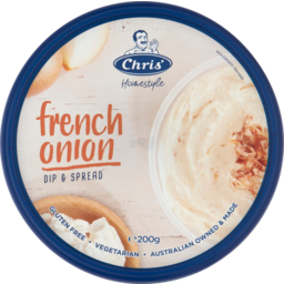 Photo of Chris Gluten Free French Onion Dip 200g