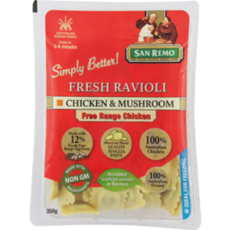 Photo of San Remo Chicken & Mushroom Ravioli Fresh Pasta