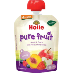 Photo of Holle Pouch Apple Peach Forest Fruits 90g