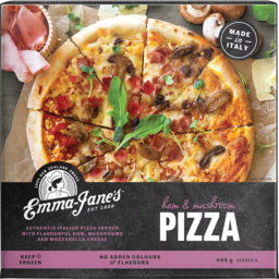 Photo of Emma Janes Pizza Ham & Mushroom 405g