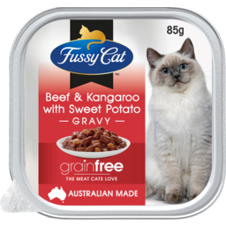 Photo of Fussy Cat Wet Cat Food Grain Free Beef & Kangaroo with Sweet Potato