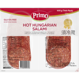 Photo of Primo Hot Hungarian Salami Sliced Twin Pack
