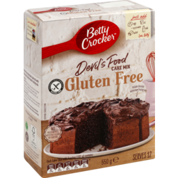 Photo of Betty Crocker Cake Mix Gluten Free Devils Food 550gm