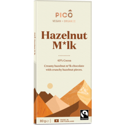 Photo of Pico Chocolate Vegan Organic Hazelnut Milk 80g