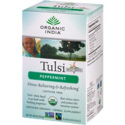 Photo of Organic India Tulsi Peppermint Infusion Bags - 18 Ct 