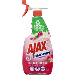 Photo of Ajax Spray n' Wipe Multi-Purpose Cleaner Trigger Spray Vanilla & Berries 475ml