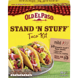 Photo of Old El Paso Mild Stand N Stuff Taco Kit 10 Pack 295g
