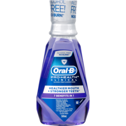 Photo of Oral-B Clinical Alcohol Free Flouride Rinse Mouthwash Clean Mint 500ml
