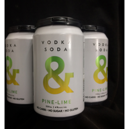 Photo of Ampersand Vodka Soda & Pine-Lime 4pk