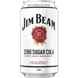 Photo of Jim Beam & Cola Zero 375ml Can