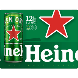 Photo of Heineken Slim Cans 12x250ml Cans