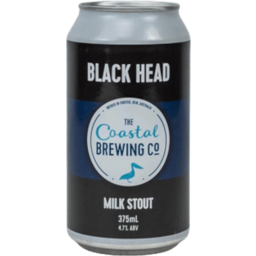 Photo of Coastal Brewing Black Head Milk Stout Can 375ml