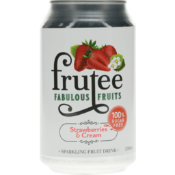 Photo of Frutee Fabulous Fruits Sparkling Fruit Drink Strawberries & Cream 330ml