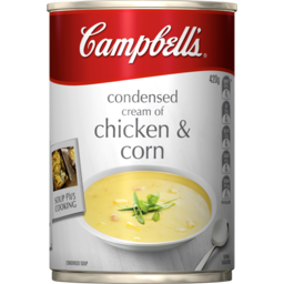 Photo of Campbells Condensed Cream Of Chicken & Corn Soup 420g