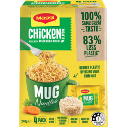 Photo of Maggi 2 Minute Chicken Flavour Mug Noodles 4 Pack 240g