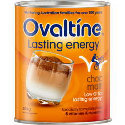 Photo of Ovaltine Lasting Energy Choc Malt 480g