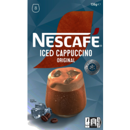 Photo of Nescafe Original Iced Cappuccino Coffee Sachet 8 Pack 136g