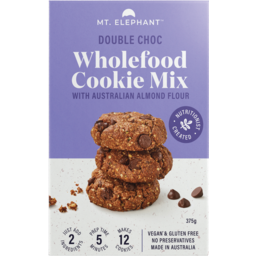 Photo of Mt Elephant Gluten Free Double Choc Wholefood Cookie Mix 375g