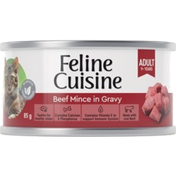 Photo of Feline Cuisine Cat Food Tin Beef Mince In Gravy