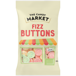 Photo of The Candy Market Fizz Buttons 200g