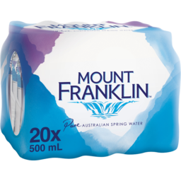 Photo of Mount Franklin Spring Water Multipack Bottles 20.0x500ml