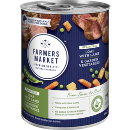 Photo of Farmers Market Dog Food Grain Free Loaf with Lamb & Garden Vegetables Adult