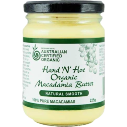Photo of Hand N Hoe Macadamia Butter Natural Smooth 225g