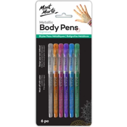Photo of Metallic Body Pens 6pc