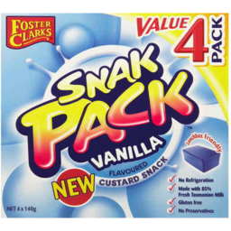 Photo of Foster Clarks Snak Pack Vanilla Flavoured Custard Snack Value