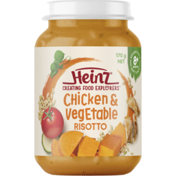 Photo of Baby Food, Heinz Chicken & Vegetable Risotto, 8+ months 170 gm